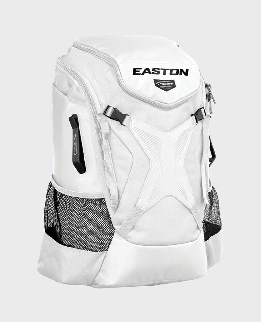 Easton Ghost NX Fastpitch Softball Backpack Bat Bag - 2 Bat White New - 2nd String Sports