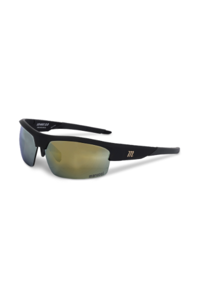 BASEBALL & SOFTBALL Marucci MV463 2.0 Youth Performance Sunglasses Marucci Youth Black Gold New