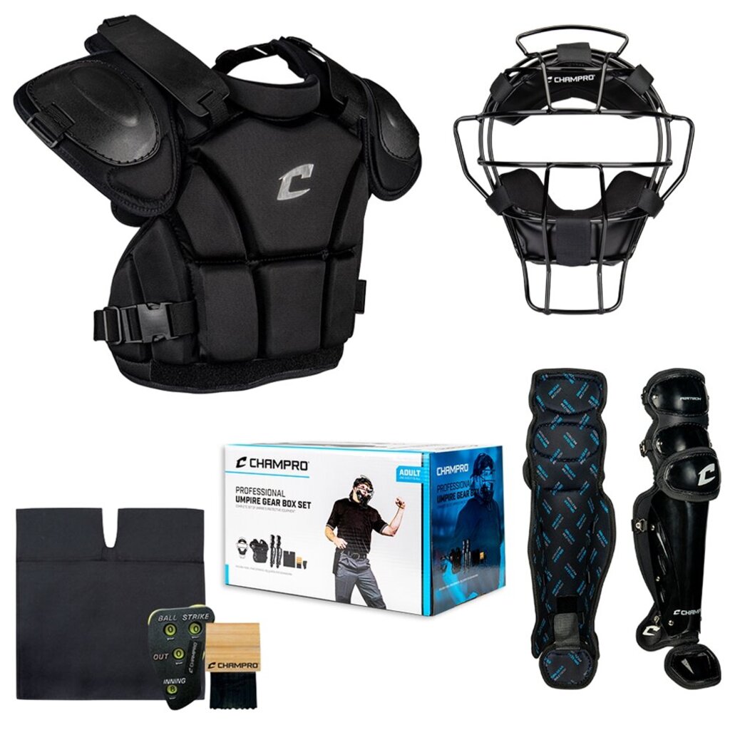 BASEBALL & SOFTBALL Champro Professional Umpire Gear Box Set Champro Adult Black New