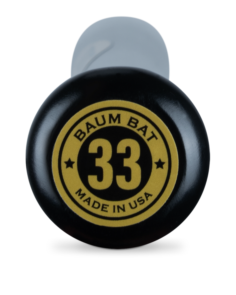 BASEBALL Baum Bat Gold Stock AAA Pro Maple Balanced Composite Wood BBCOR - Standard Handle Baum 33" Black Gold New