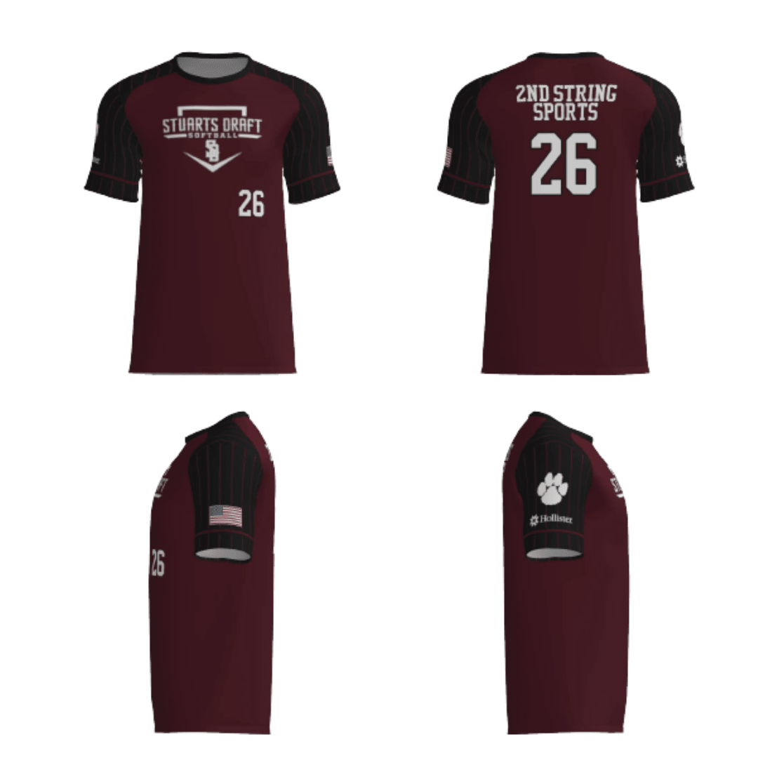 Coach Thompson 10U Softball Fan Replica Jersey (2nd String Sports Sponsor) - - 2nd String Sports