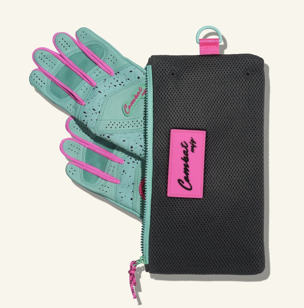Combat MFG LE Cookie Jar Long Strap Adult Batting Gloves - Mint Chocolate Chip - - 2nd String Sports