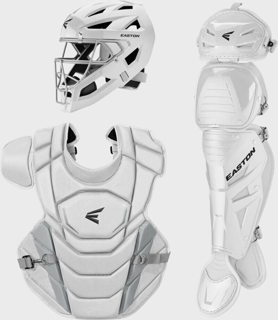 Baseball Catcher's Set Easton Phenom NOCSAE - Small White New - 2nd String Sports
