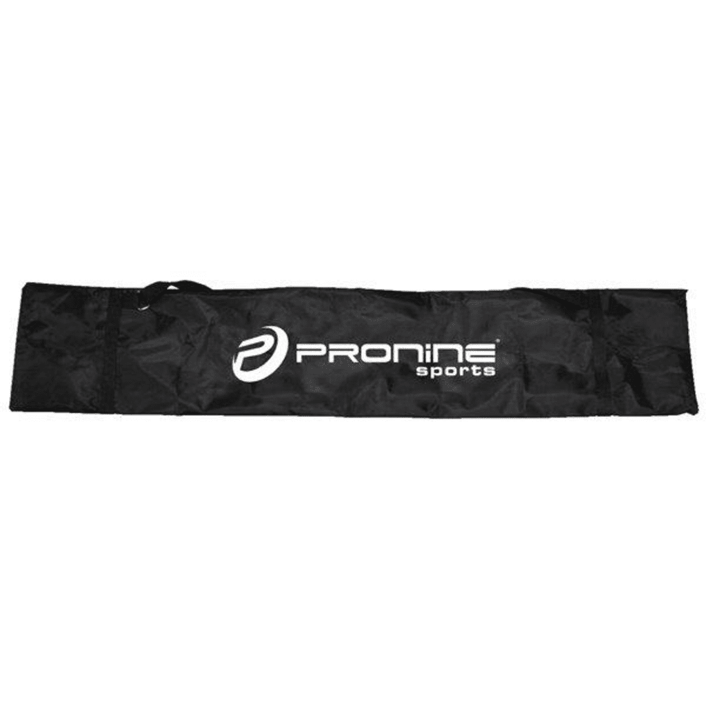 Black ProNine sports carry bag for training net, long zippered storage bag