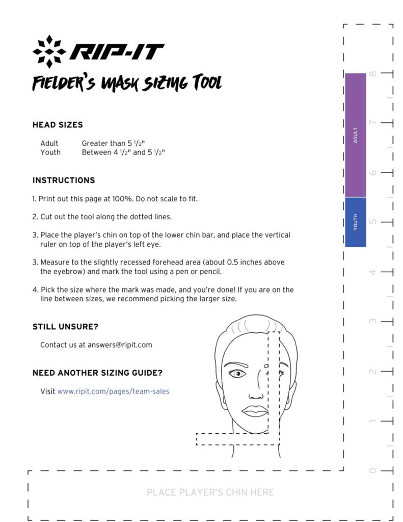 Rip-It Rip-It Fastpitch Softball Fielders Mask - Defense Pro at 2nd String Sports Stuarts Draft VA
