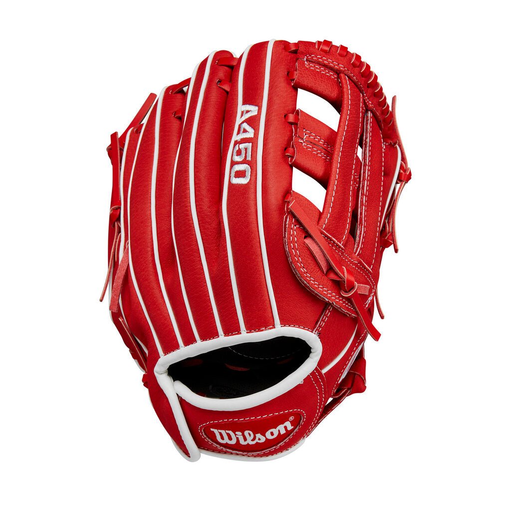 Wilson 2024 Wilson A450 11" Youth Baseball Glove (RHT/LHT) at 2nd String Sports Stuarts Draft VA