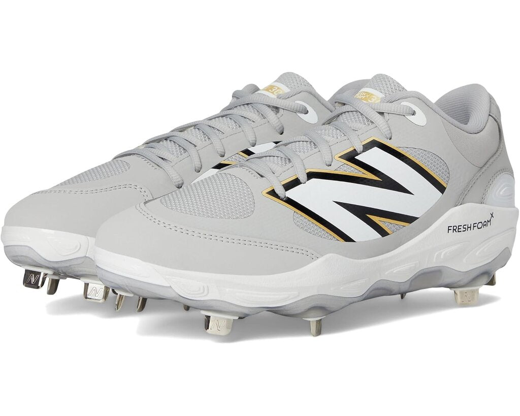 NEW BALANCE New Balance Men's 3000V7 Metal Cleats New Balance 10.5 Men Grey New