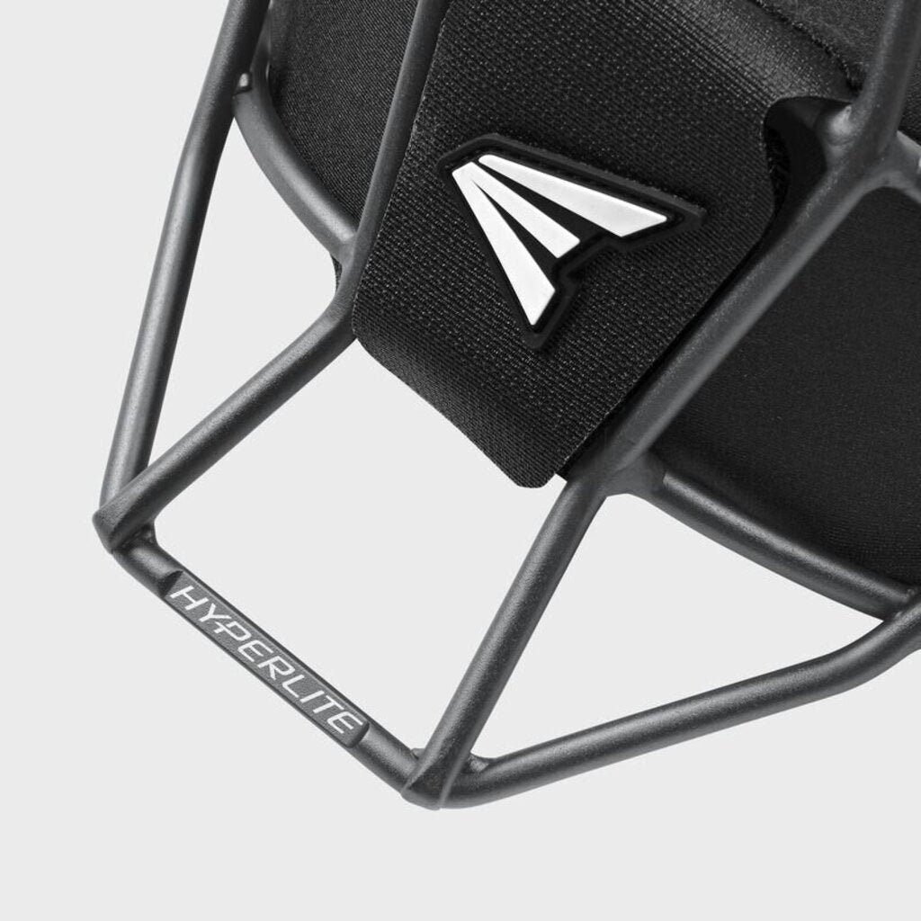 Baseball catcher mask Easton Hyperlite, black cage with Hyperlite label