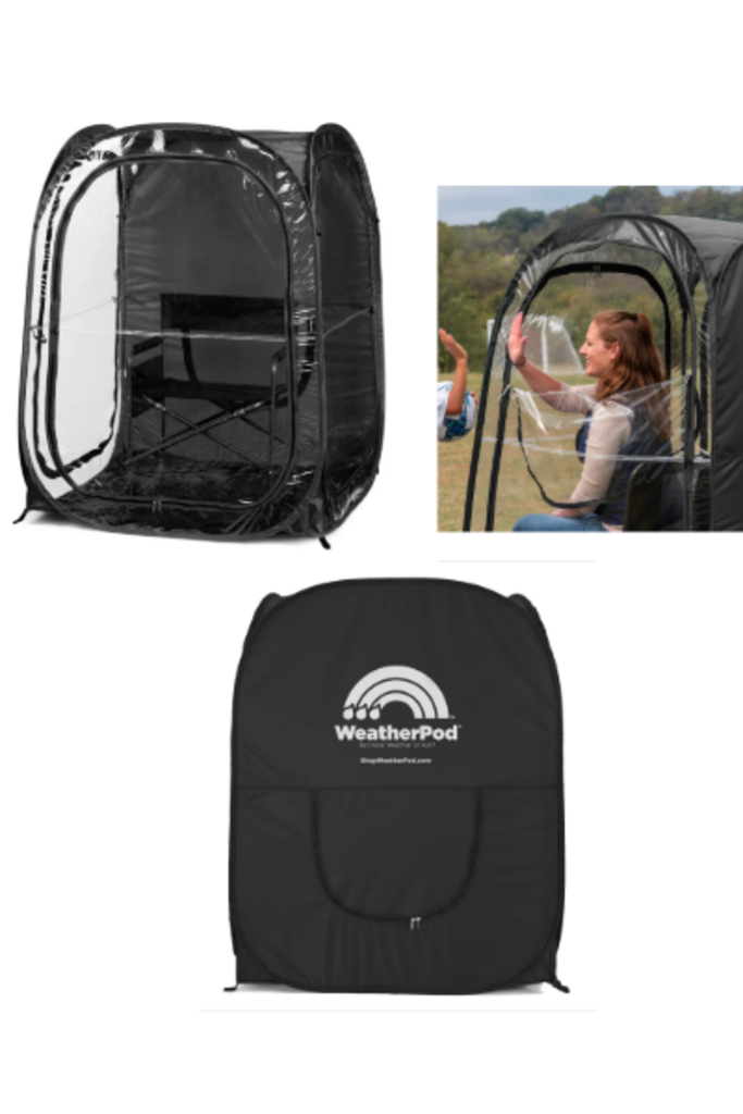 FAN SHOP Weather Pod Extra-Large 1-2 Person 46"x46" Pop-Up Pod WeatherPod 1-2 People Black New
