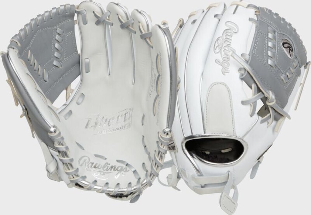 FASTPITCH SOFTBALL Rawlings Liberty Advanced Fastpitch Softball Gloves Rawlings 12" White Grey S New