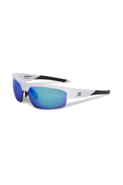 BASEBALL & SOFTBALL Marucci MV463 2.0 Youth Performance Sunglasses Marucci Youth White Blue New
