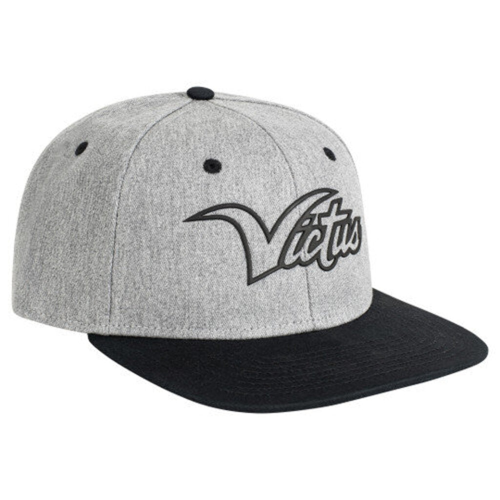BASEBALL & SOFTBALL Victus Outline Scripted Lifestyle Snapback Hat Victus OSFM Grey New