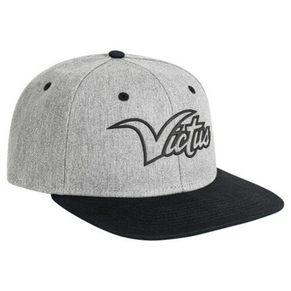 BASEBALL & SOFTBALL Victus Outline Scripted Lifestyle Snapback Hat Victus OSFM Grey New