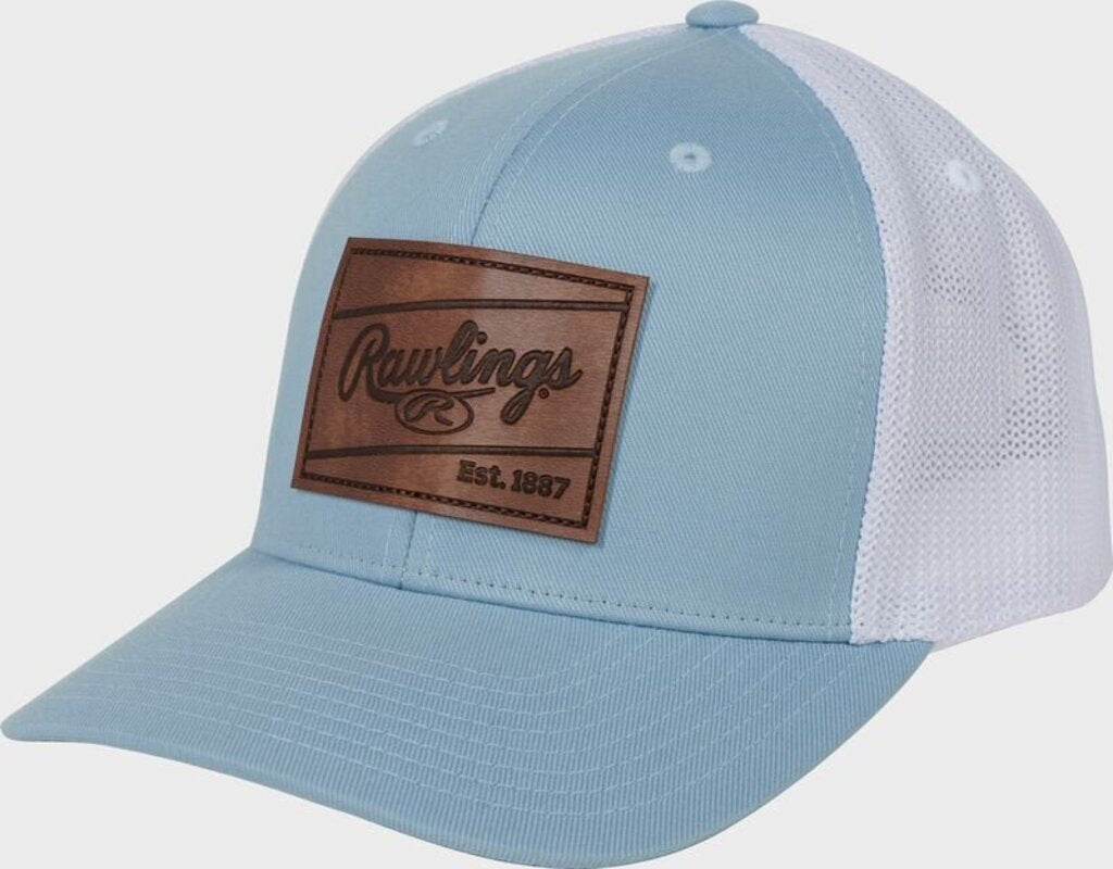 BASEBALL & SOFTBALL Rawlings Leather Patch Snapback Hat Rawlings
