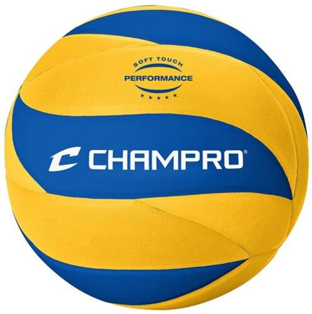 VOLLEYBALL Champro ST-900 Soft-Touch Pro Performance Volleyball Champro One Yell Blu New