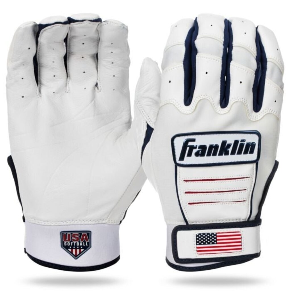 FASTPITCH SOFTBALL Franklin CFX USA Softball Fastpitch Softball Batting Gloves Franklin Women S USA White New
