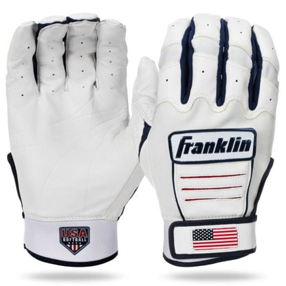 FASTPITCH SOFTBALL Franklin CFX USA Softball Fastpitch Softball Batting Gloves Franklin Women S USA White New
