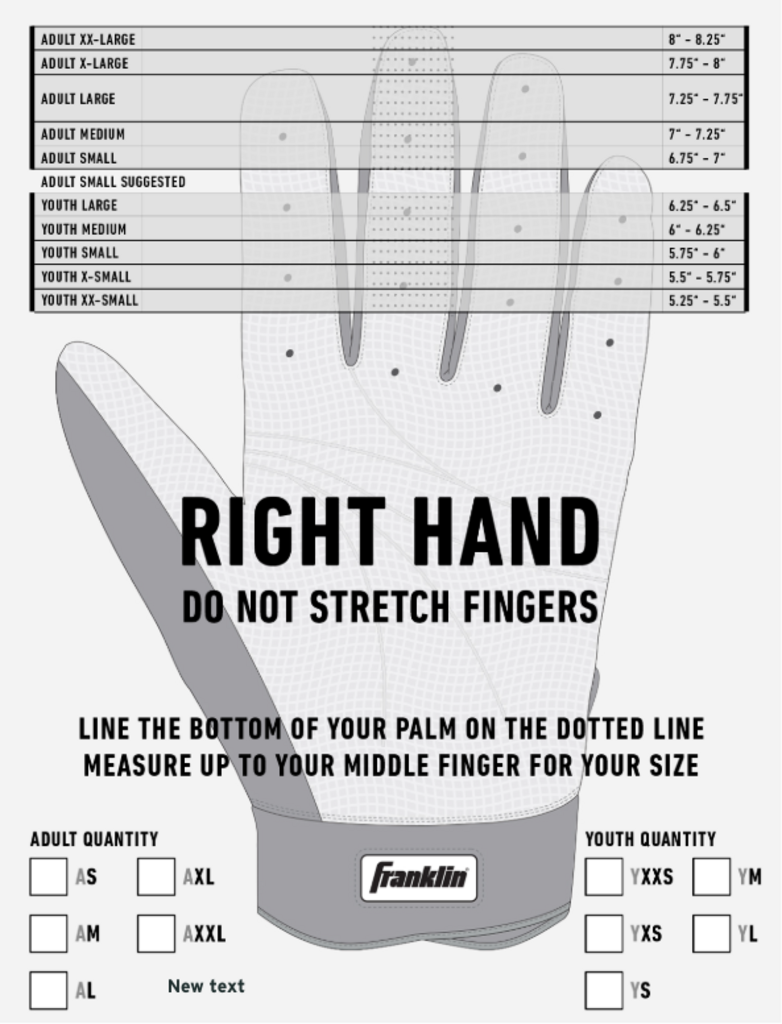 FASTPITCH SOFTBALL Franklin CFX USA Softball Fastpitch Softball Batting Gloves Franklin