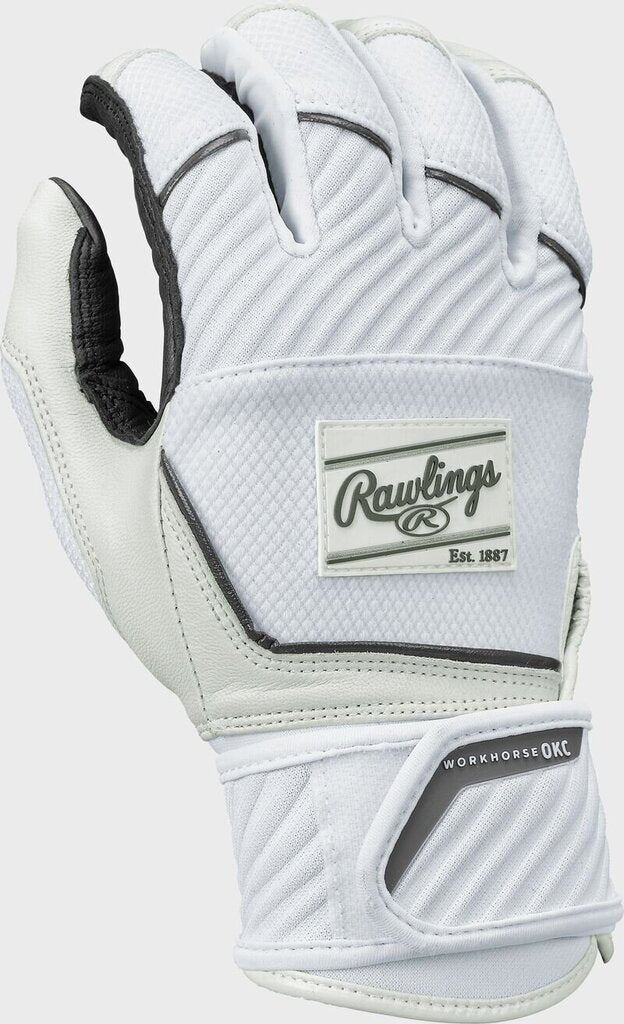 FASTPITCH SOFTBALL Rawlings Workhorse OKC Compression Strap Fastpitch Softball Batting Gloves Rawlings