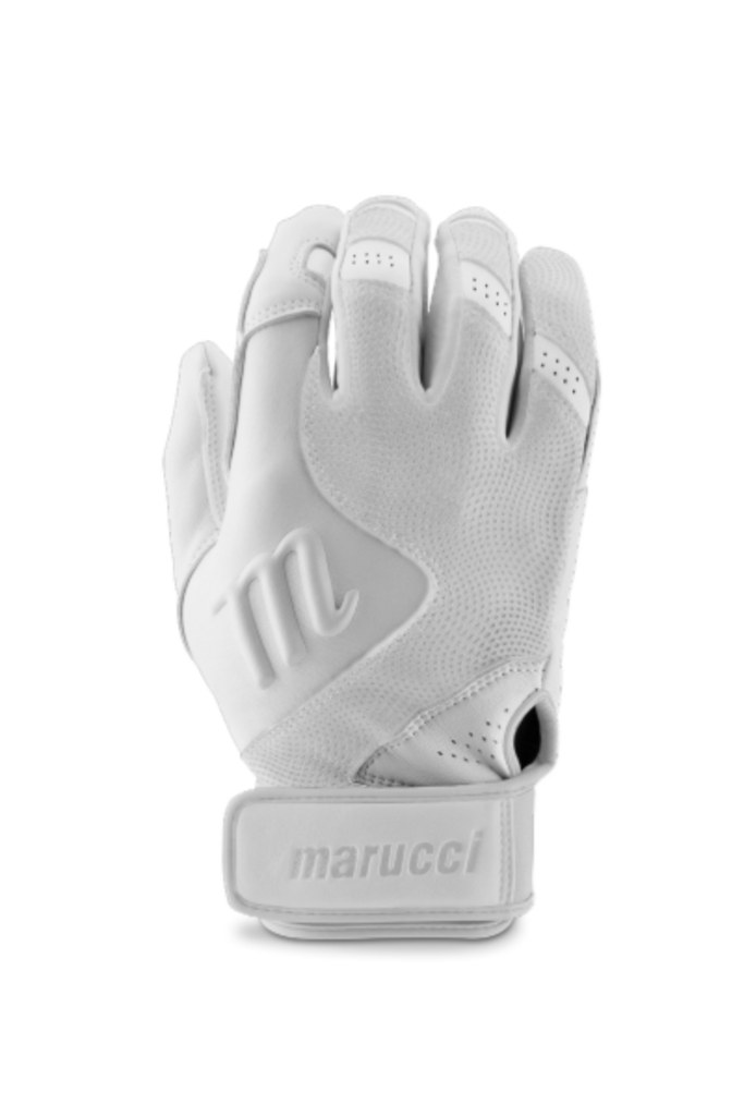 BASEBALL & SOFTBALL Marucci Luxe Pro Batting Gloves Marucci Adult S White New