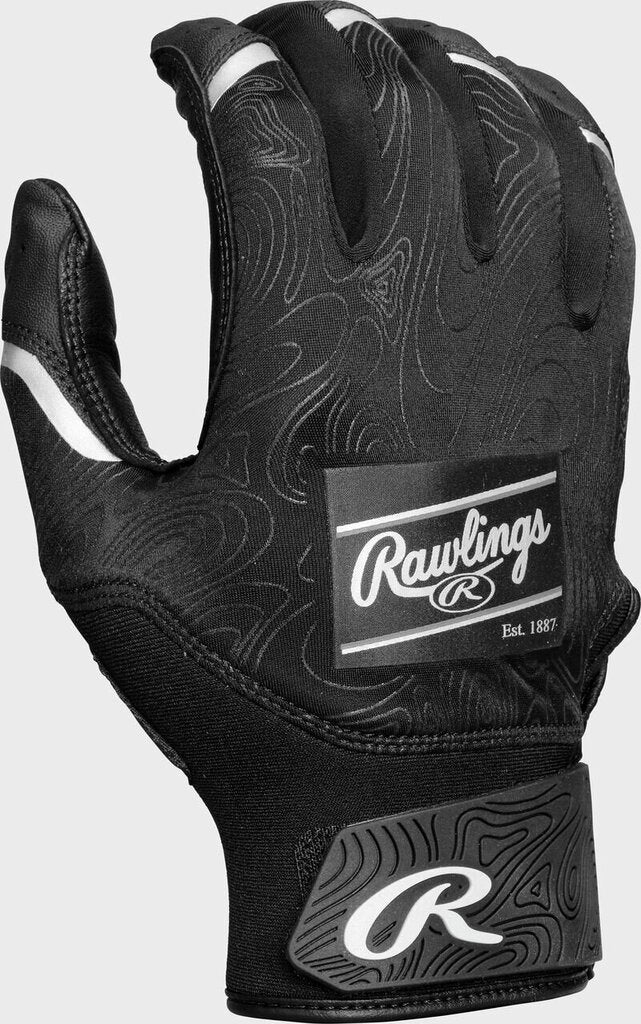 BASEBALL & SOFTBALL Rawlings Clout Batting Gloves Rawlings Adult S Black New