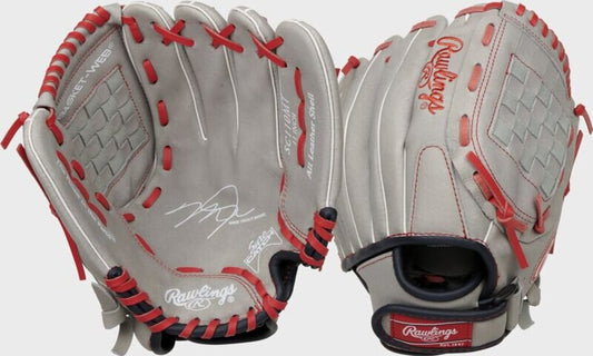 BASEBALL Rawlings Sure Catch 11" Mike Trout Baseball Glove (RHT/LHT) Rawlings 11" Grey New