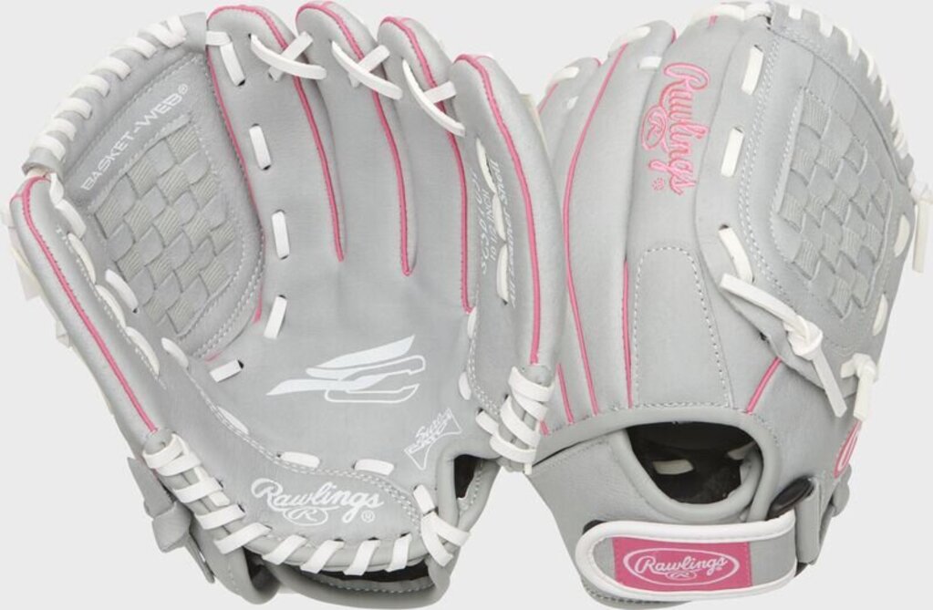 FASTPITCH SOFTBALL Rawlings Sure Catch Youth 10.5" Fastpitch Softball Glove (RHT/LHT) Rawlings 10.5" Grey New