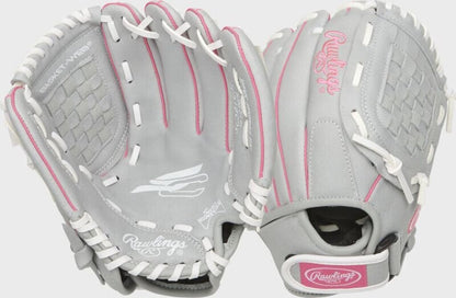 FASTPITCH SOFTBALL Rawlings Sure Catch Youth 10.5" Fastpitch Softball Glove (RHT/LHT) Rawlings 10.5" Grey New
