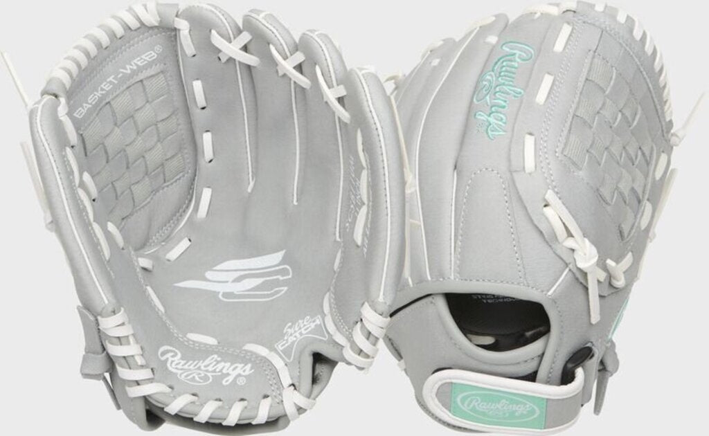 FASTPITCH SOFTBALL Rawlings Sure Catch Youth 11" Fastpitch Softball Glove (RHT/LHT) Rawlings 11" Grey New