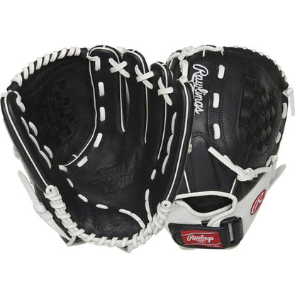 FASTPITCH SOFTBALL Rawlings Shut Out 12" Fastpitch Softball Glove Rawlings 12" Black White New