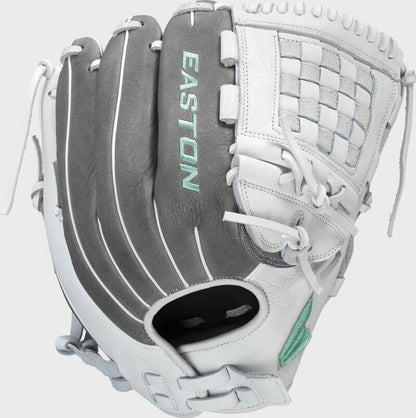 FASTPITCH SOFTBALL Easton Fundamental 12.5" Fastpitch Softball Glove Easton 12.5" Grey White New