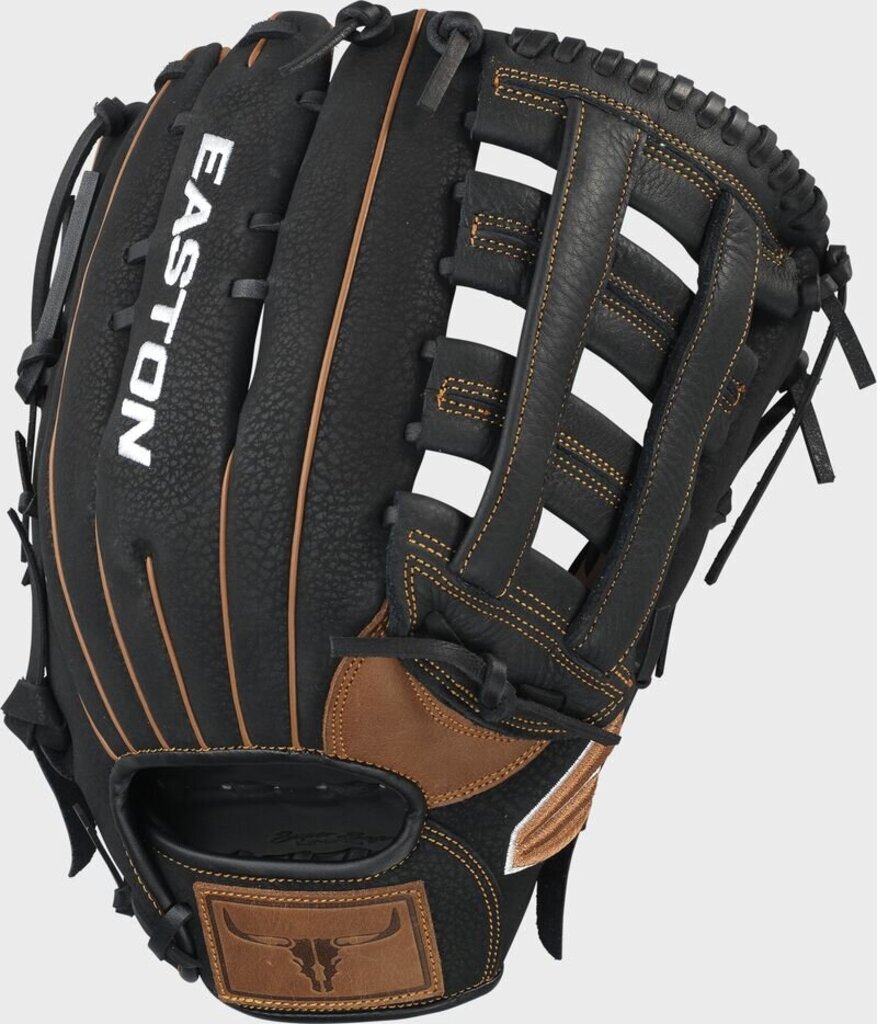 SLOWPITCH SOFTBALL Easton Prime 14" Slowpitch Softball Glove (LHT) Easton 14" LHT Brown Black New