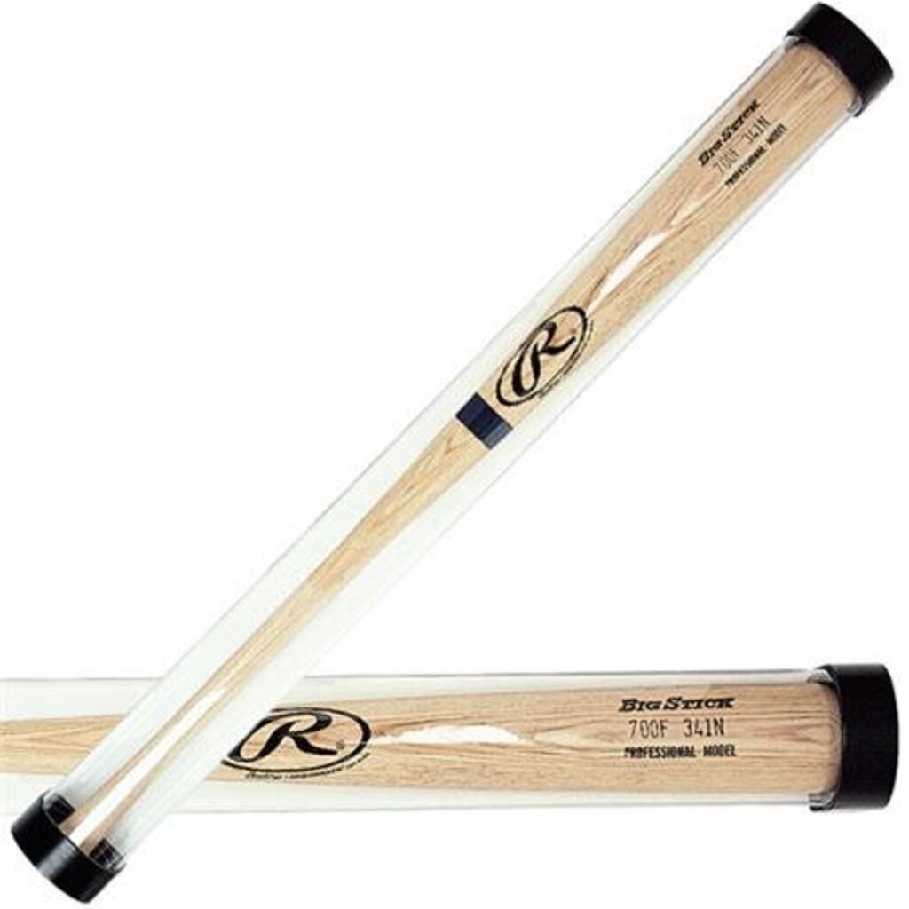 BASEBALL & SOFTBALL Rawlings Bat Display Tube Rawlings One Tube Clear Black New