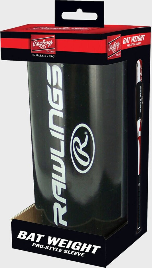 Rawlings Pro Style Bat Weight Sleeve - Black 24 oz - 24 Oz Black New - 2nd String Sports