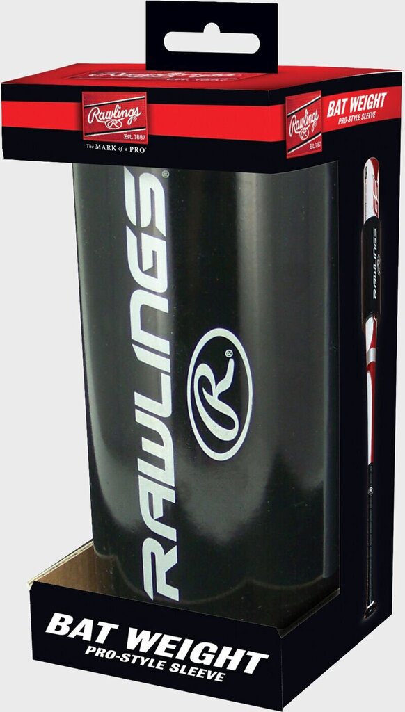 BASEBALL & SOFTBALL Pro Style Bat Weight Sleeve Rawlings 24 Oz Black New