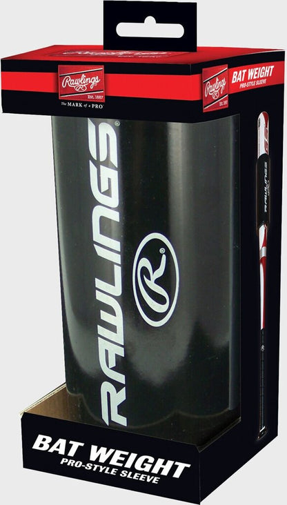 BASEBALL & SOFTBALL Pro Style Bat Weight Sleeve Rawlings 24 Oz Black New