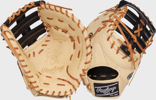 BASEBALL Rawlings Heart of the Hide 13" Baseball First Base Mitt Rawlings 13" Blonde Black Brown New