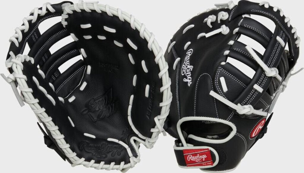 FASTPITCH SOFTBALL Rawlings Shut Out 13" Fastpitch Softball First Base Mitt (LHT) Rawlings 13" LHT Black White New
