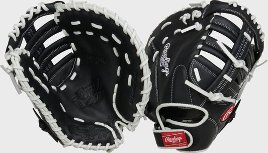 FASTPITCH SOFTBALL Rawlings Shut Out 13" Fastpitch Softball First Base Mitt (LHT) Rawlings 13" LHT Black White New