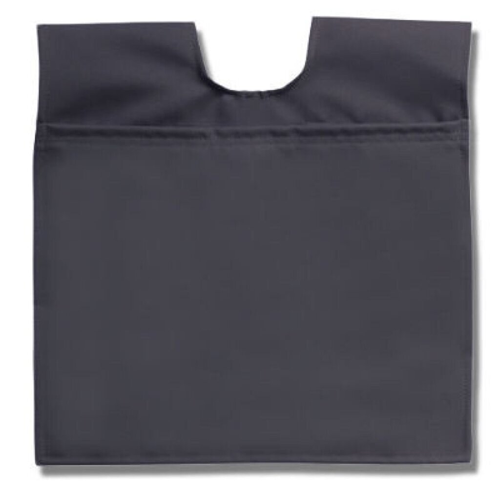 Umpire ball bag, black fabric pouch with top opening