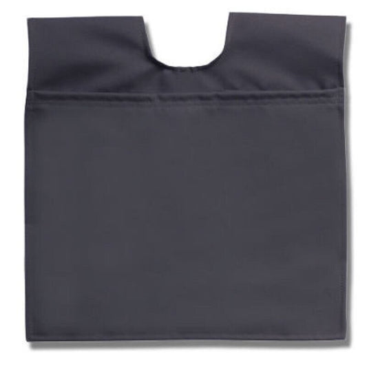 Umpire ball bag, black fabric pouch with top opening