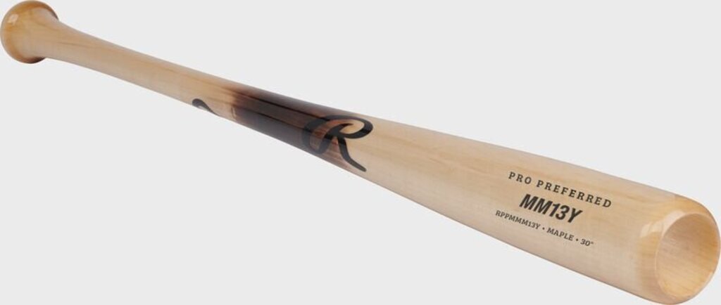 Rawlings Pro Preferred Youth Wood Baseball Bat - - 2nd String Sports