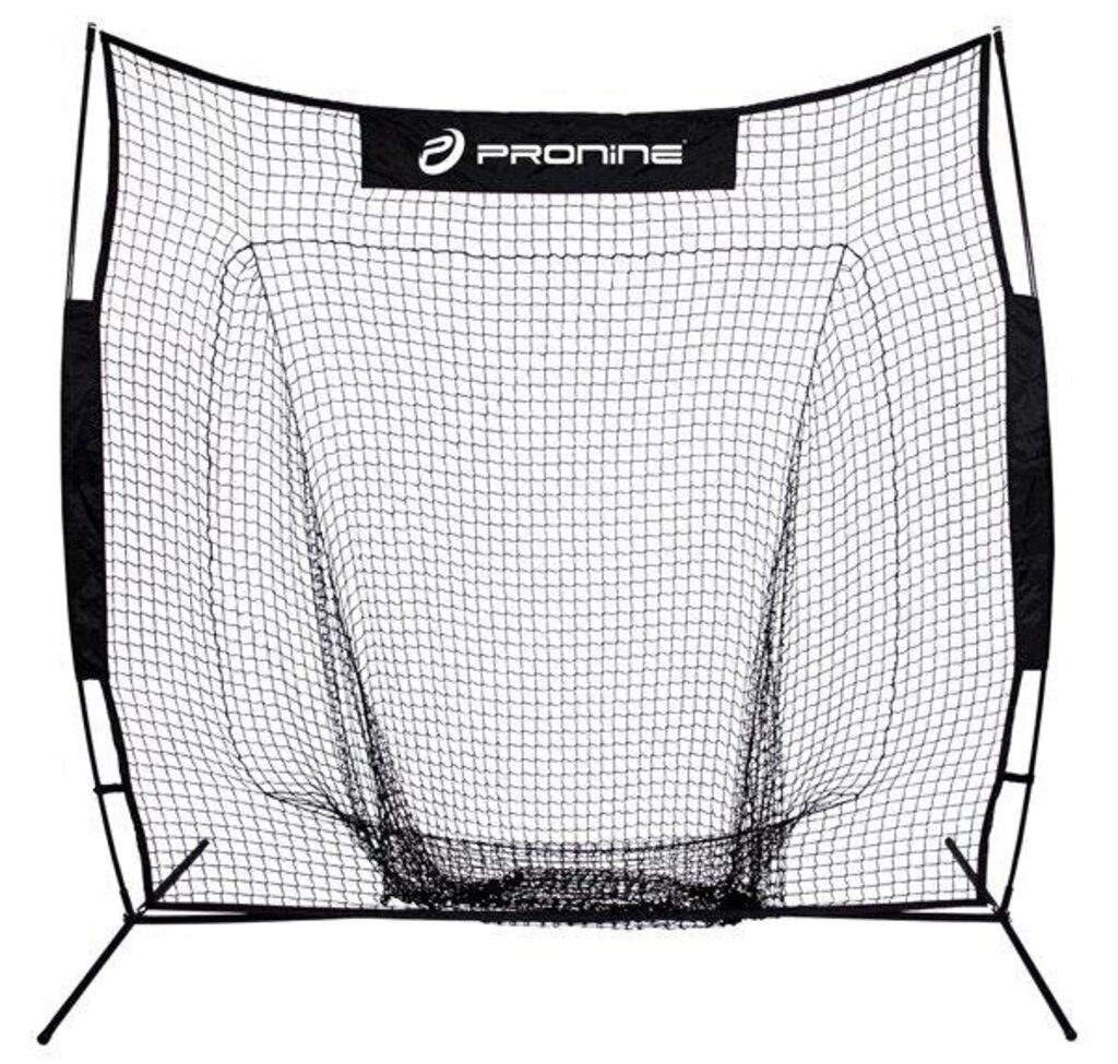 BASEBALL & SOFTBALL ProNine Sports Portable Baseball & Softball Training Net - 8' x 8' ProNine 8' x 8' Black New
