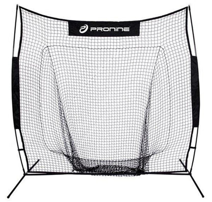 BASEBALL & SOFTBALL ProNine Sports Portable Baseball & Softball Training Net - 8' x 8' ProNine 8' x 8' Black New