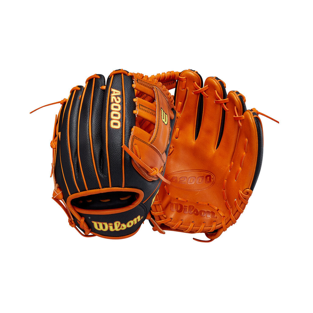 BASEBALL Wilson A2000 11.75" G5 Glove of the Month 10/2021 Baseball Glove RHT Wilson 11.75" Black Orange New