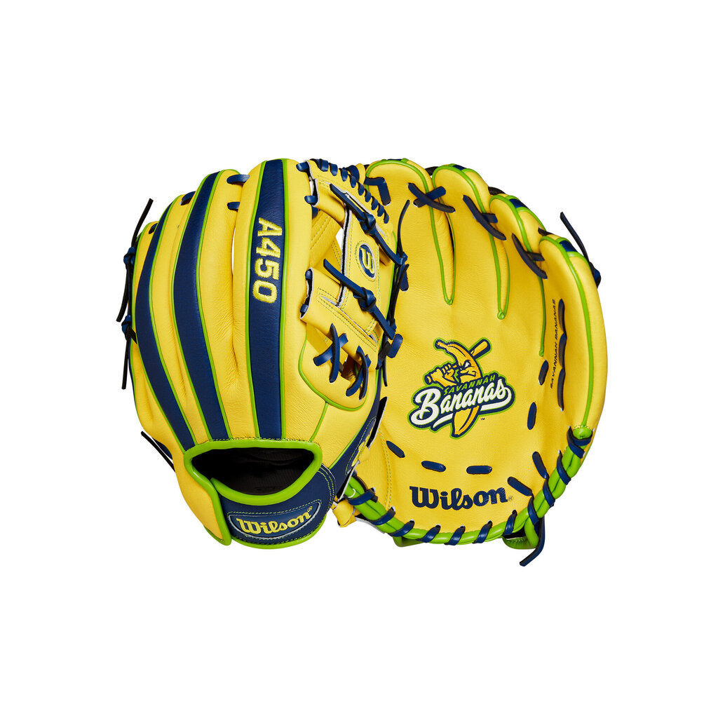 BASEBALL 2026 Wilson A450 11" Youth Savannah Banana Baseball Glove (RHT/LHT) Wilson