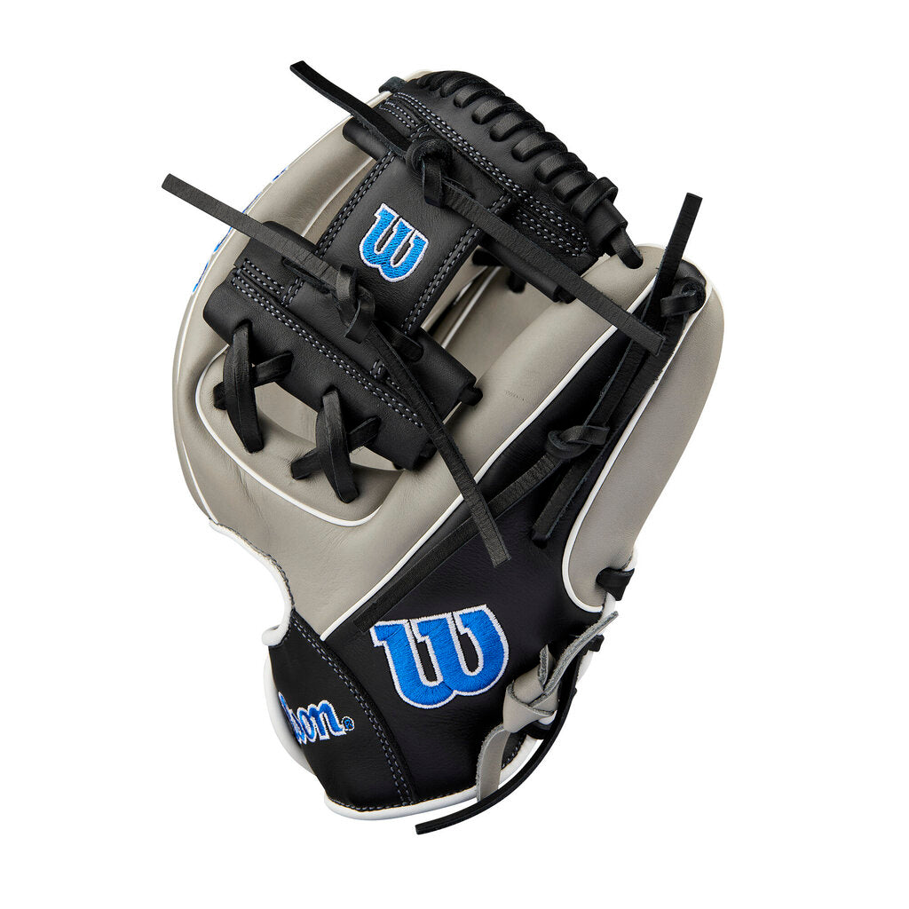 BASEBALL 2024 Wilson 11.25" A900 Pedroia Fit Baseball Glove Wilson 11.25" PF Grey Black New