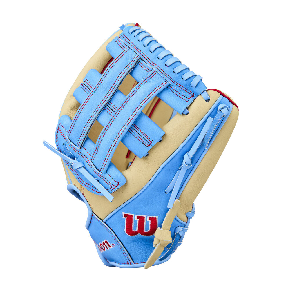 BASEBALL 2026 Wilson A450 12" Youth Baseball Glove (RHT/LHT) Wilson 12" Blonde Blue Red New