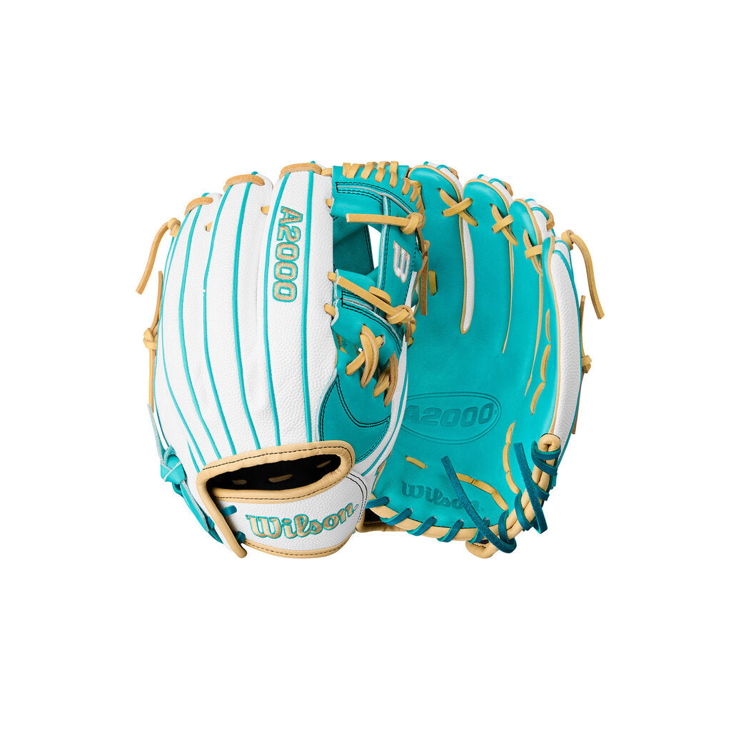 FASTPITCH SOFTBALL Wilson A2000 12" H12 Summer 2025 Fastpitch Softball Glove Wilson 12" White Teal New