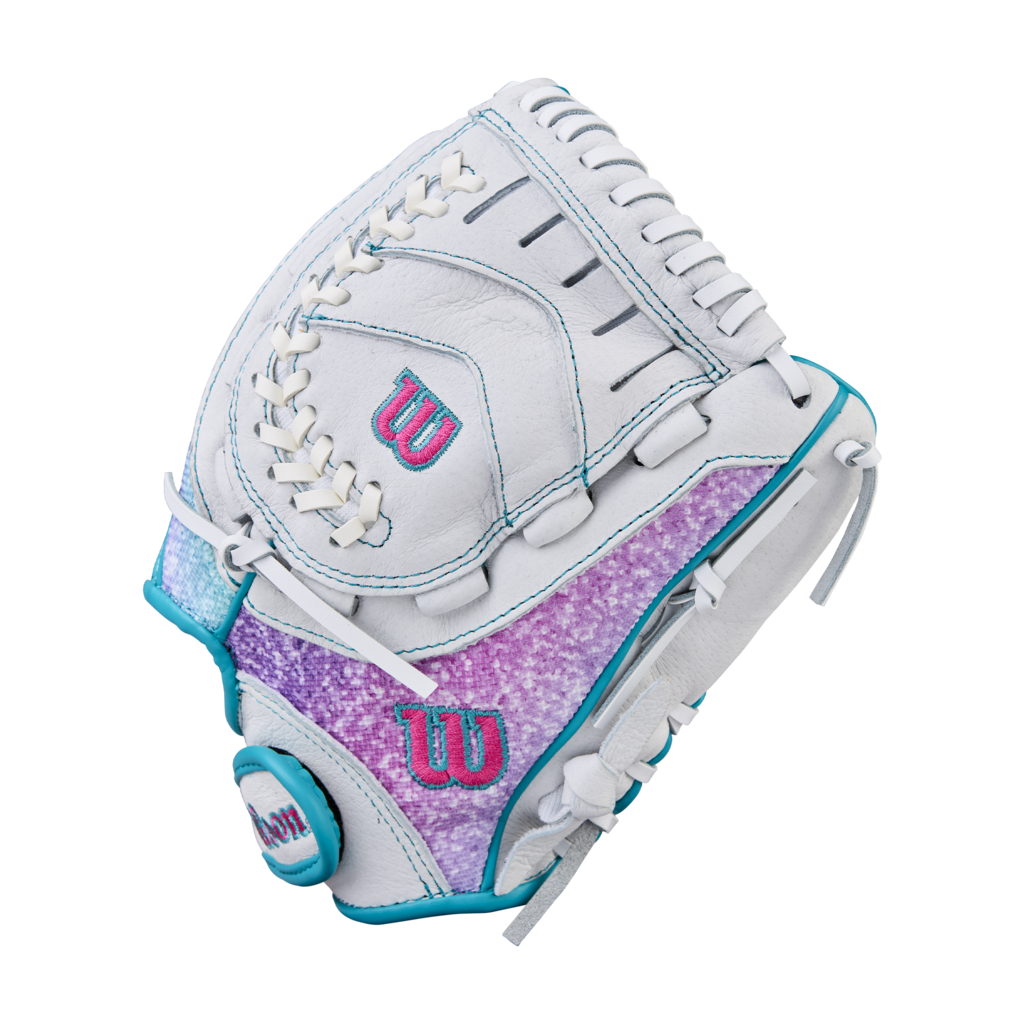 FASTPITCH SOFTBALL 2026 Wilson 11" A440 Flash Youth Fastpitch Softball Glove Wilson 11" White Teal Pink New